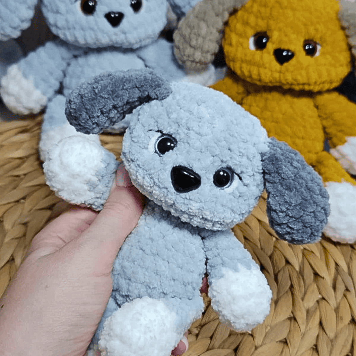 Crochet pattern dog, Mini puppy, Amigurumi tutorial PDF in English, PDF Christmas gift Baby shower dog crochet pattern - Image 8