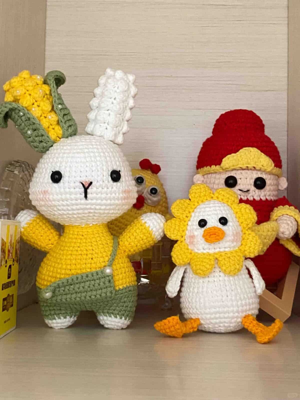 Adorable Corn Rabbit Crochet Toy - Finished Product - Image 3