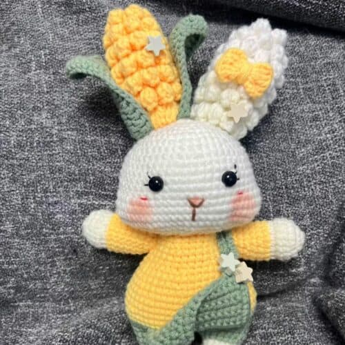 Adorable Corn Rabbit Crochet Doll 5