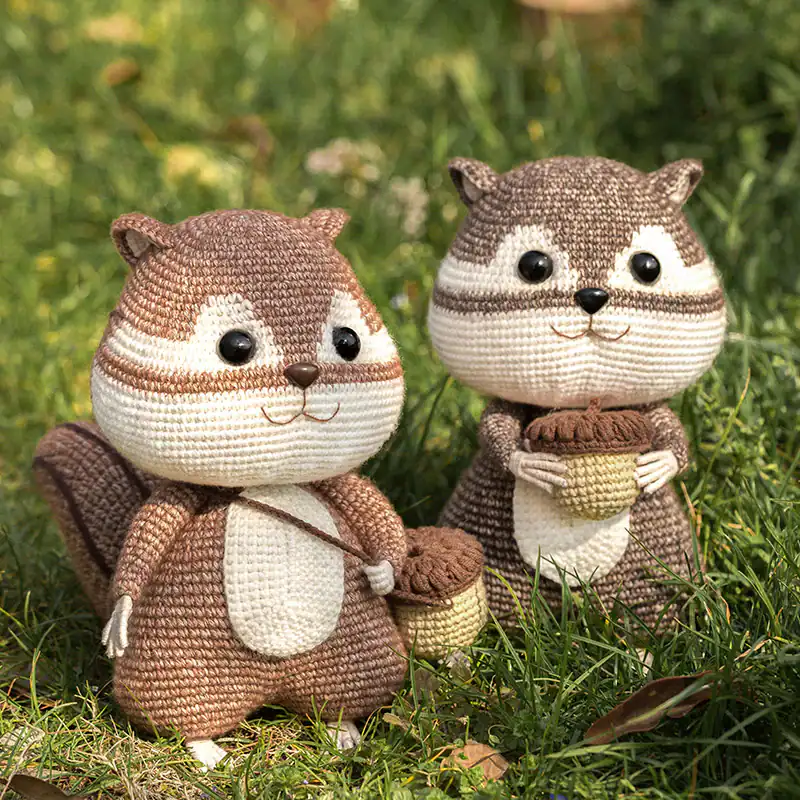 Chipmunk Toy Crochet - Finished Product
