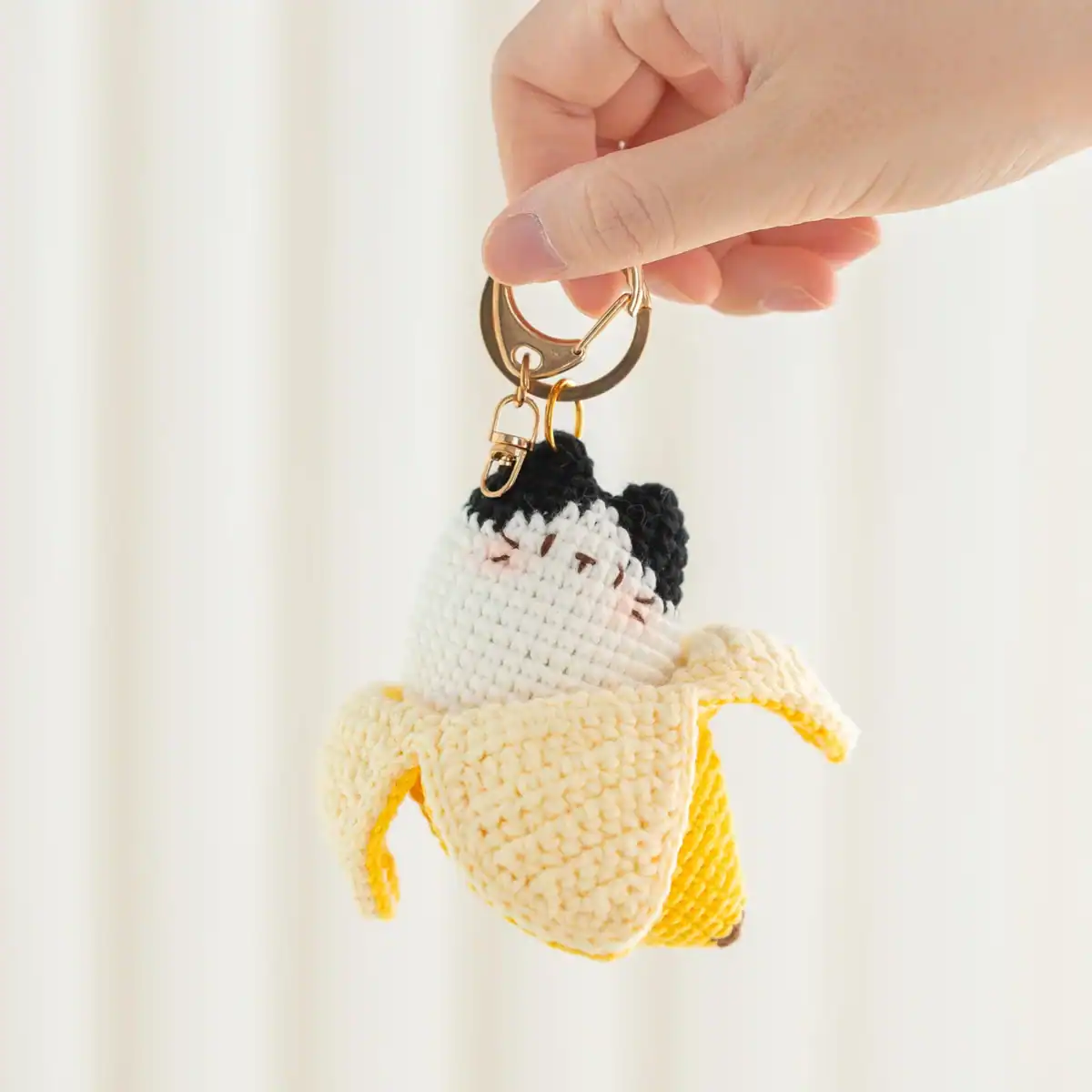 Crooked Head Banana Cat – Amigurumi Plush | Crochet Pattern or Finished Doll - Image 5