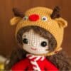 Festive Christmas Crochet Doll Set 2
