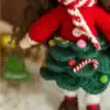 Festive Christmas Crochet Doll Set 3