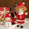 Festive Christmas Crochet Doll Set 4