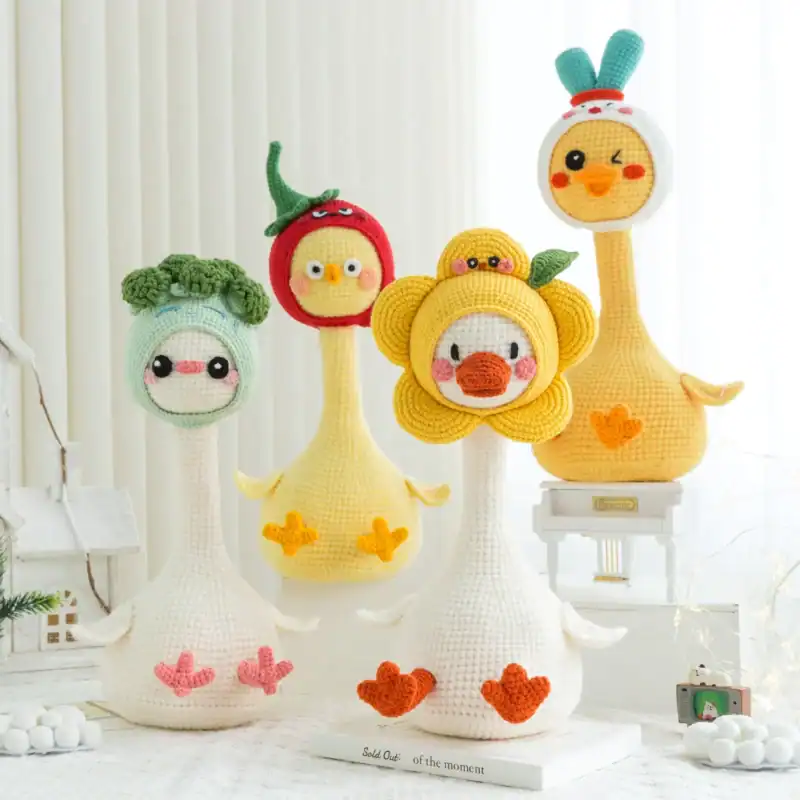 Fun Twister Singing Goose Crochet Pattern – Dancing Amigurumi PDF Tutorial | Electronic Toy Project (31cm)