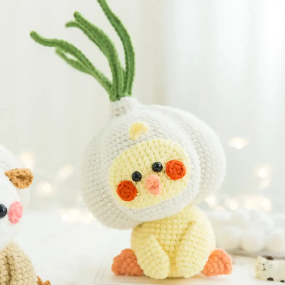 Garlic Puns Crochet Dolls – Finished Plush or PDF Pattern Set | Cute Internet Slang-Inspired Amigurumi (12cm) - Image 4