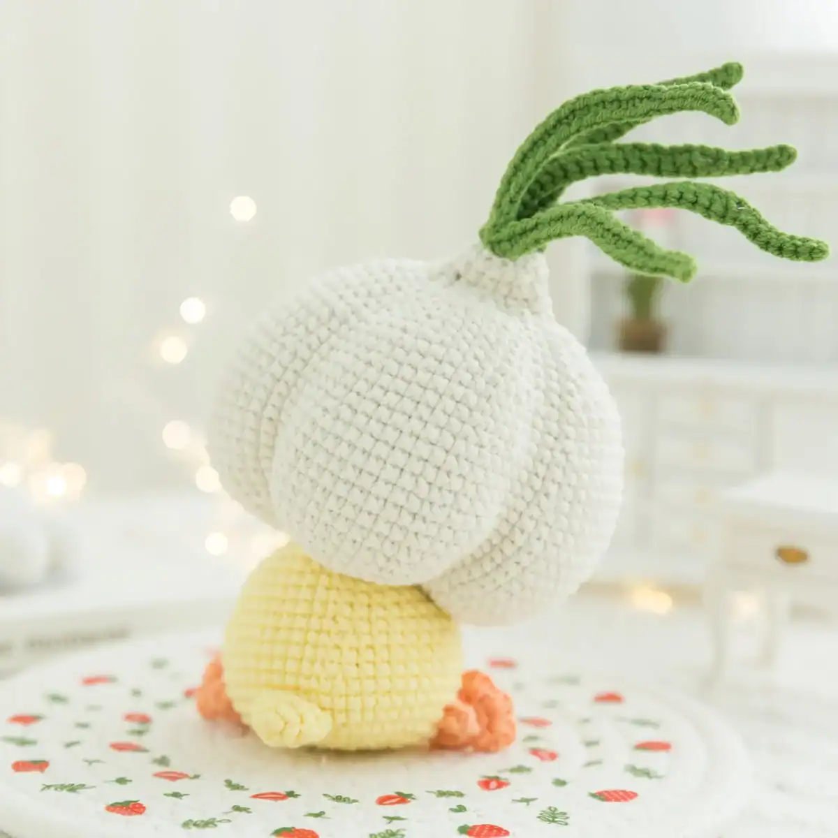 Garlic Puns Crochet Dolls – Finished Plush or PDF Pattern Set | Cute Internet Slang-Inspired Amigurumi (12cm) - Image 6