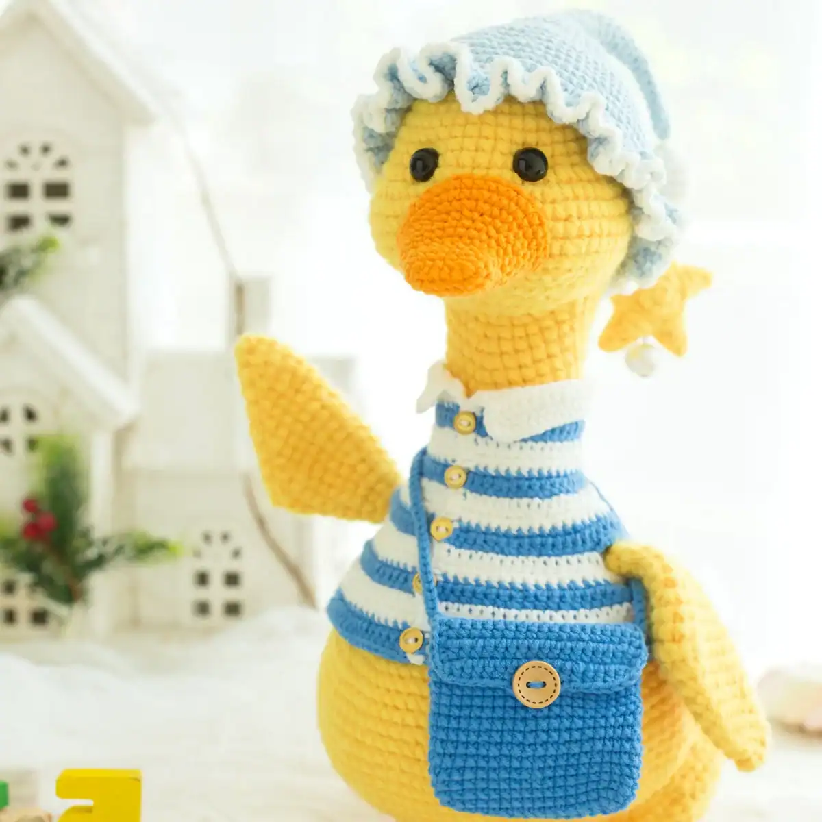 Goose & Duck Amigurumi Dolls – Finished Crochet Plush Set - Image 2