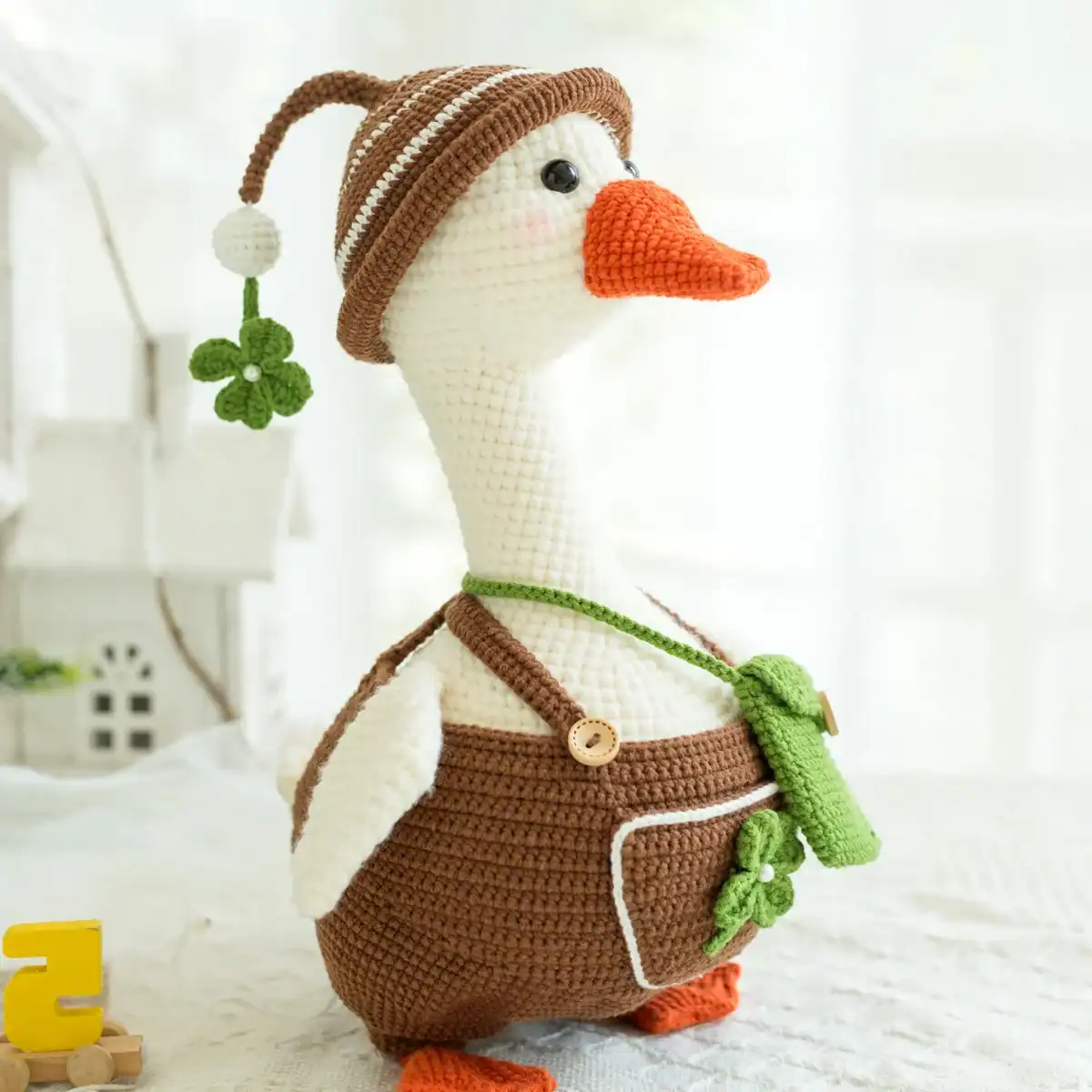 Goose & Duck Amigurumi Dolls – Finished Crochet Plush Set - Image 6