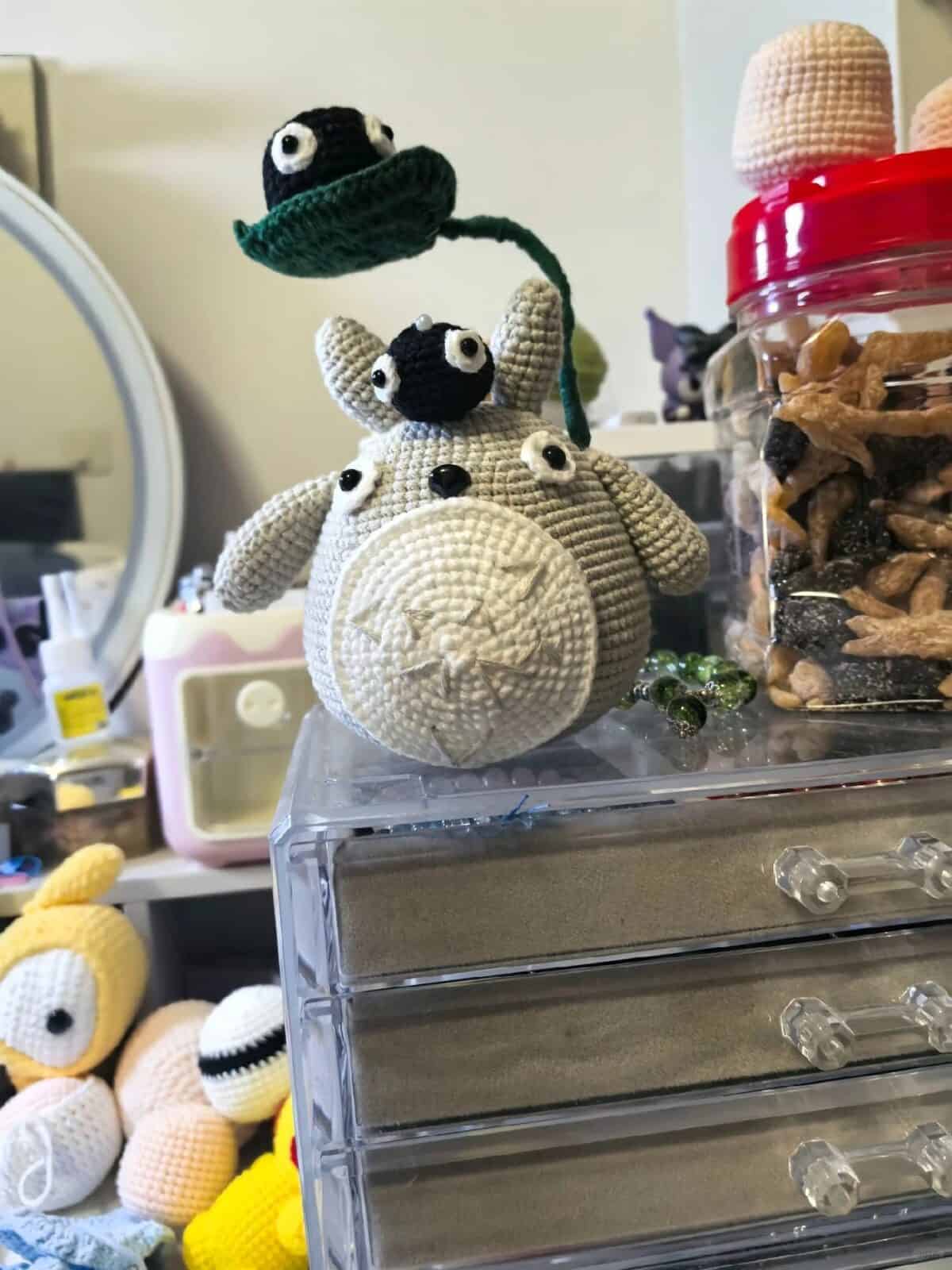 Handcrafted My Neighbor Totoro Crochet Toy - Finished Product or PDF Pattern (US) - Image 4