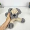 Handmade Pug Dog Crochet Pillow 1
